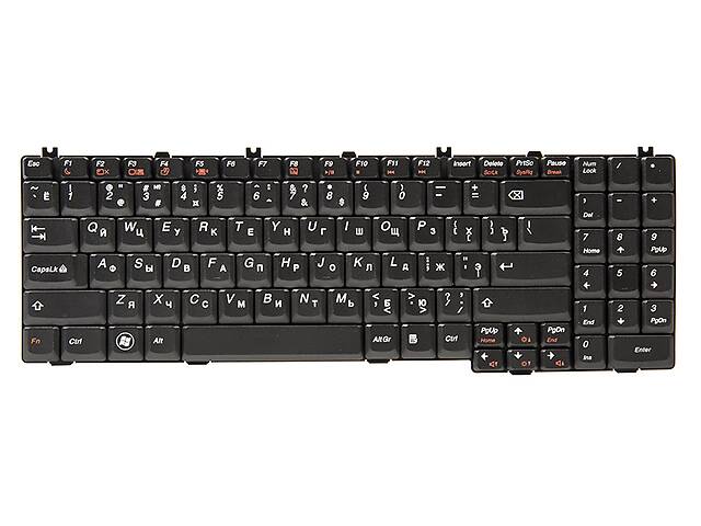 Клавиатура для ноутбука IBM/LENOVO IdeaPad G550, G555 черный, черный фрейм