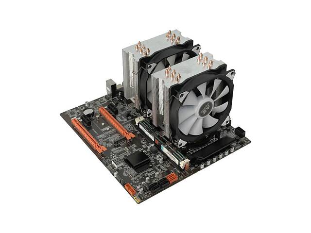 Комплект: материнская плата X79-SERVER / 2x Intel Xeon E5-2680 v2 (10 (20 ядер 2.8 - 3.6 GHz) / 16 GB DDR3 / 2x Кулер...
