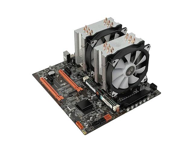 Комплект: материнская плата X99 DUAL / Intel Xeon E5-2683 v4 (16 (32) ядер по 2.1 - 3.0 GHz) / 16 GB DDR4 / 2x Кулер...