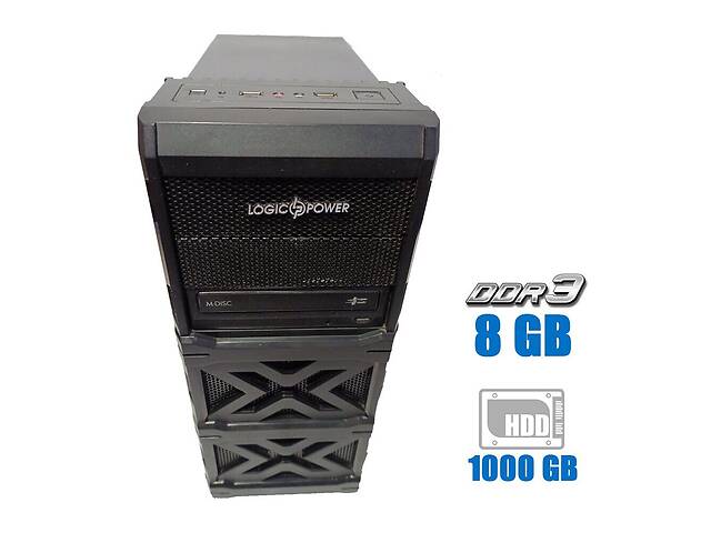 Компьютер LogicPower Asus H61M Tower / Intel Core i3-3220 (2 (4) ядра по 3.3 GHz) / 8 GB DDR3 / 1000 GB HDD / Intel H...