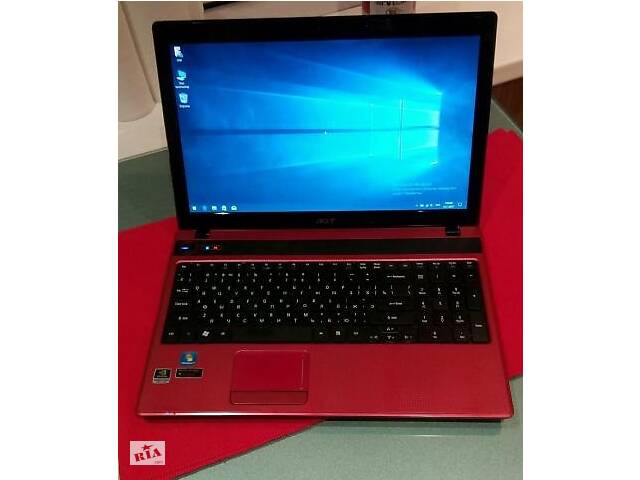 Красный, игровой ноутбук Acer Aspire 5742ZG