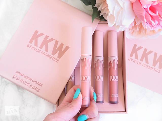 Набор жидких матовых помад Kylie KKW 4 в 1 Кайли ККВ
