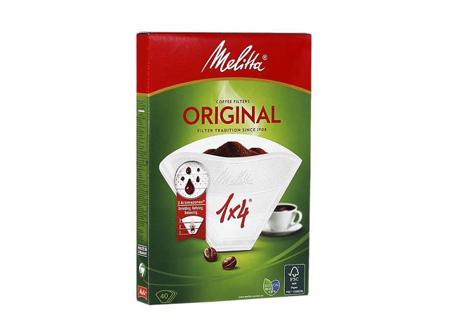 Фильтр-пакет для кофе Melitta №4, 40шт/упак