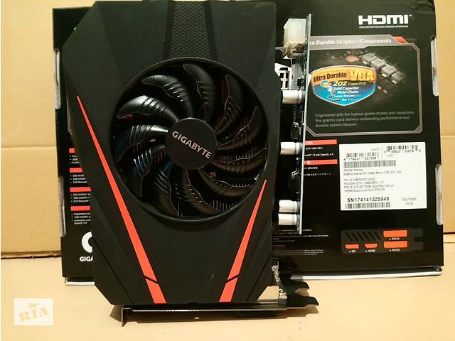 Видеокарта Gigabyte GeForce GTX 1060 Mini ITX OC 3GB