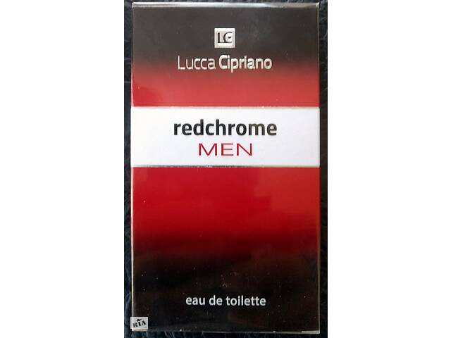  Туалетна вода Чоловіча Lucca Cipriano Red Chrome Men Eau De Toilette 100 мл- объявление о продаже  в Первомайске