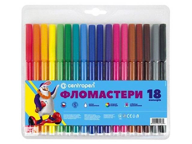 Набор фломастеров Centropen 7790-18-ТП 18 цветов