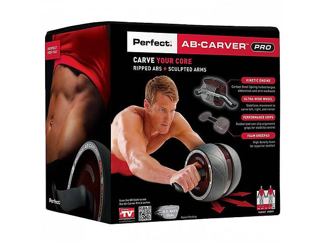 Ролик колесо тренажер для пресса Perfect AB Carver Pro
