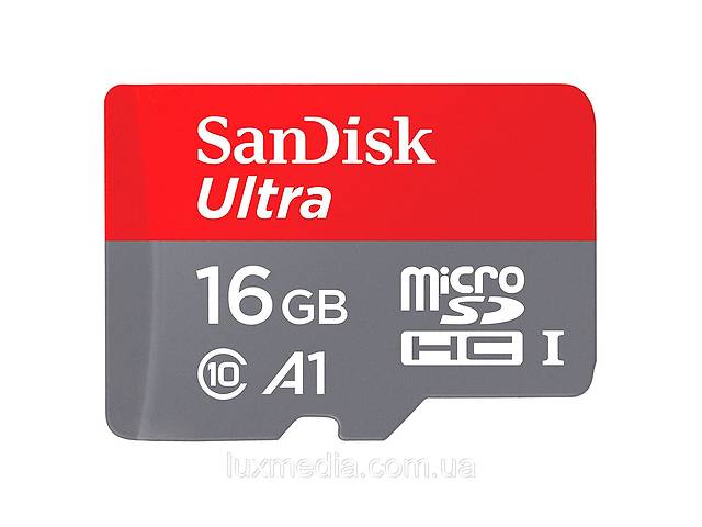 Карта памяти SanDisk Ultra A1 microSDHC UHS-I 16GB Class 10 (SDSQUNC-016G-ZN3MN)