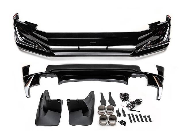 Накладки на передний и задний бампер Modelista V3-LED (2017-) Белый